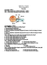 Kiểm tra 15 phút môn Công nghệ 11 - Đề chẵn